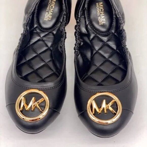 NEW MICHAEL KORS Women's Carmen Toe Cap Ballet in Faux Leather Size 8.5M - Picture 5 of 5